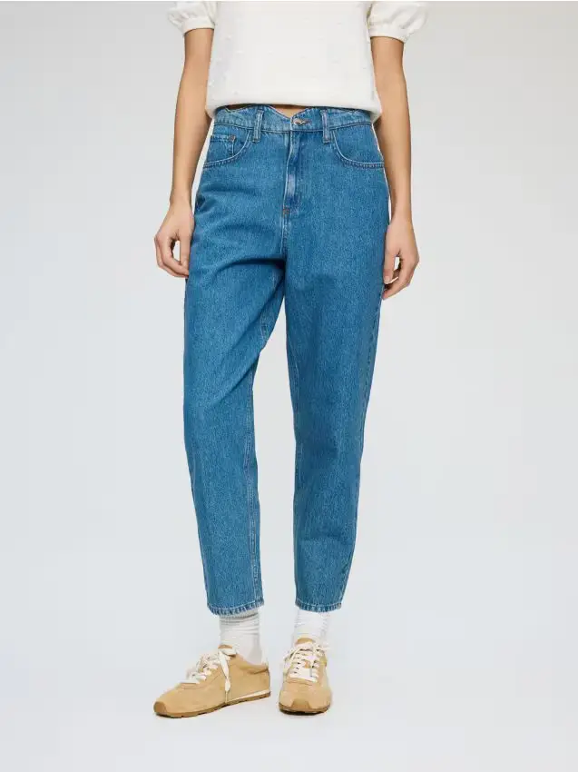 Jeans mom fit - blu