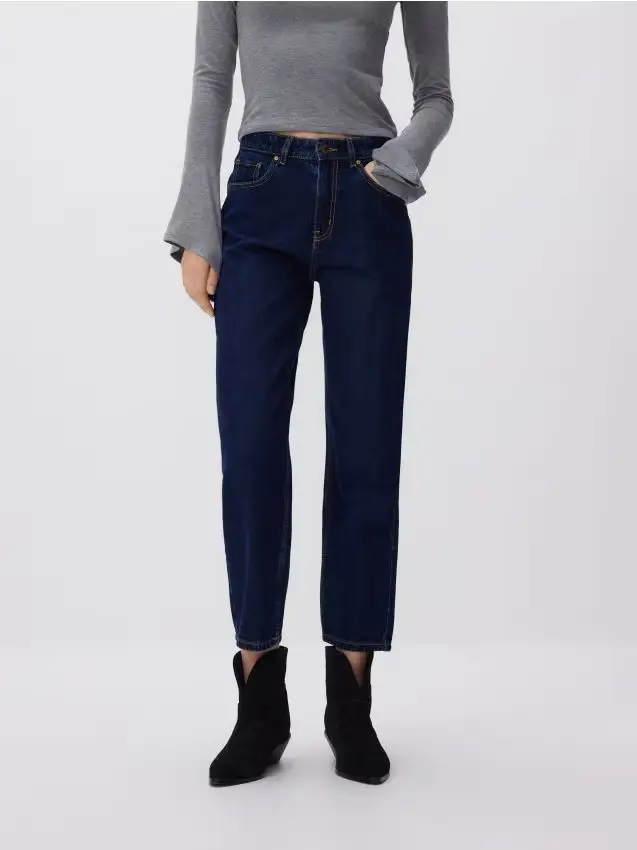 Jeans mom fit - blu scuro