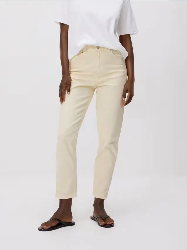 Jeans mom fit - giallo