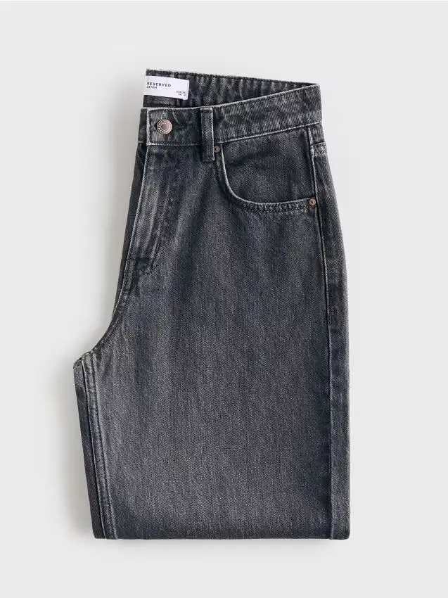 Jeans mom fit - grigio