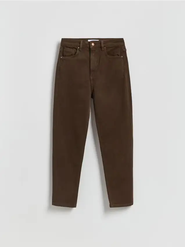 Jeans mom fit - marrone