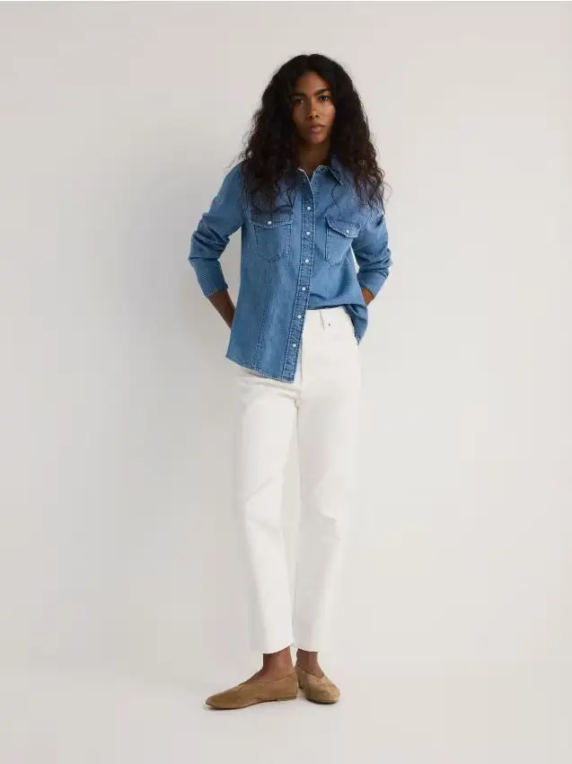 Reserved Jeans mom fit - panna