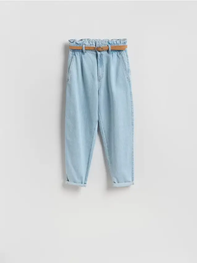 Jeans paperbag - blu