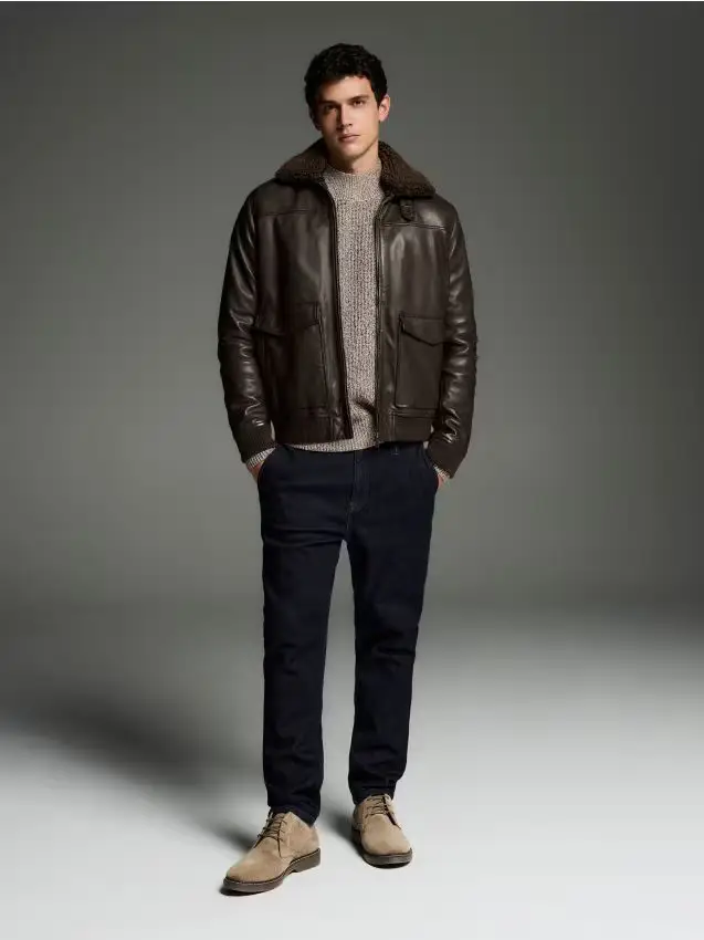 Jeans slim chino - blu scuro