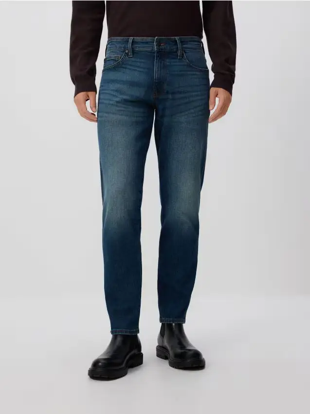 Jeans slim con effetto slavato - indigo jeans