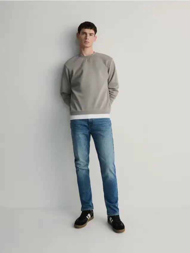 Jeans slim con effetto slavato - indigo jeans