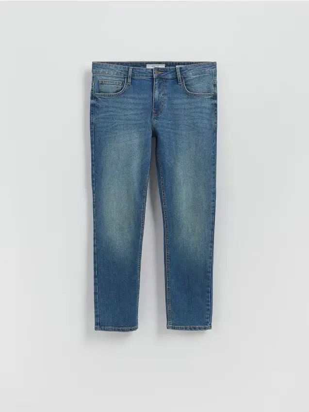 Jeans slim con effetto slavato - indigo jeans