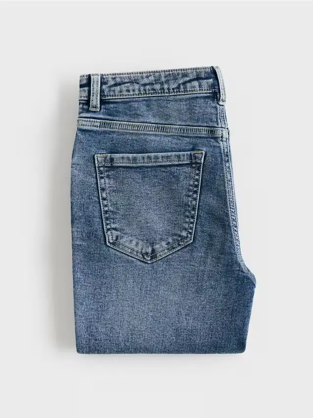 Jeans slim con gamba lunga - blu