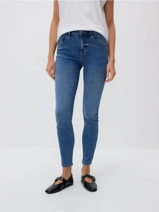 Jeans slim mid rise - blu