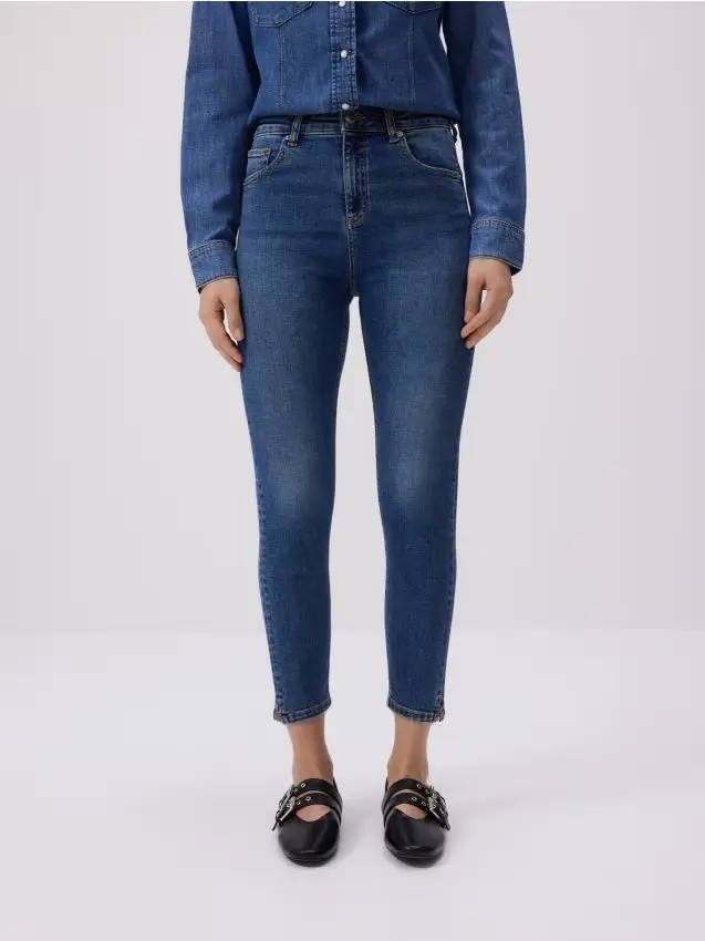 Jeans slim push up - blu scuro