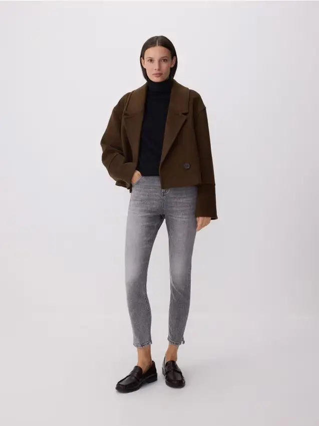 Jeans slim push up - grigio chiaro