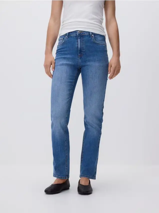 Jeans slim straight - blu