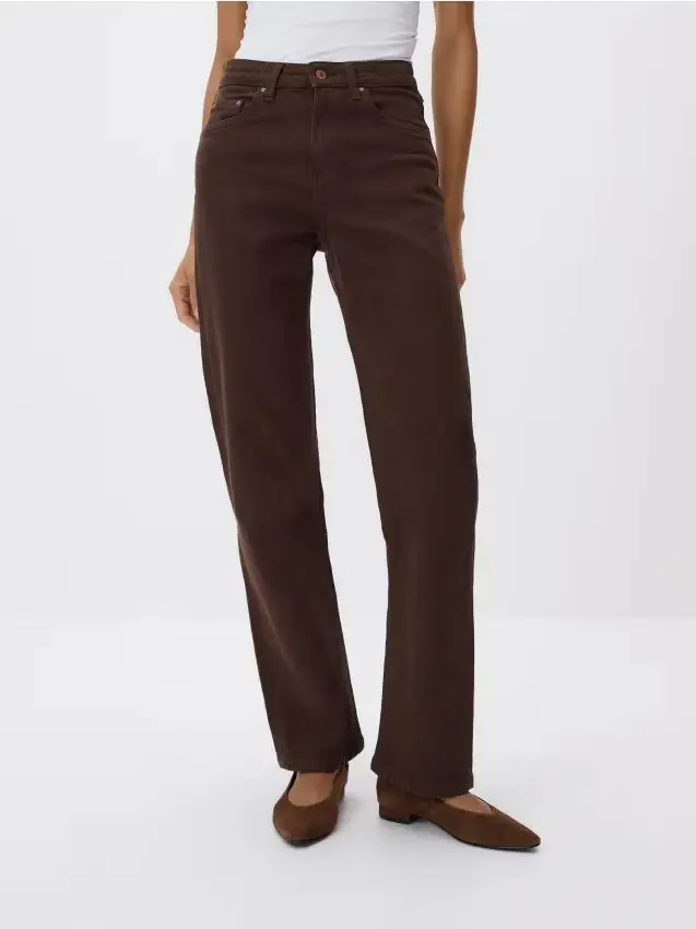 Jeans straight fit - dark grey jeans