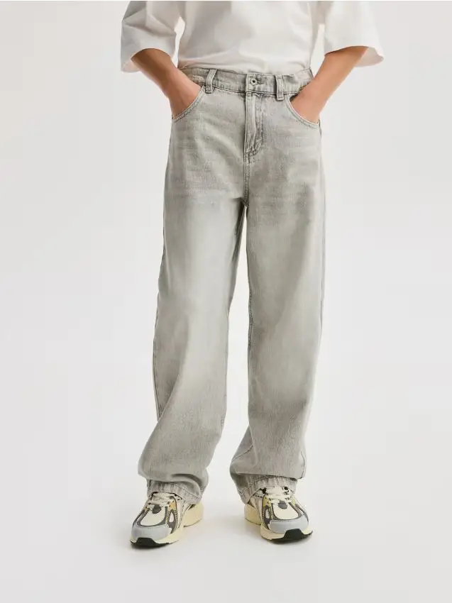 Jeans straight fit - grigio chiaro