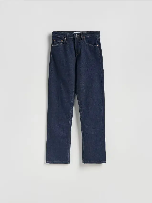 Jeans straight fit - verde acciaio