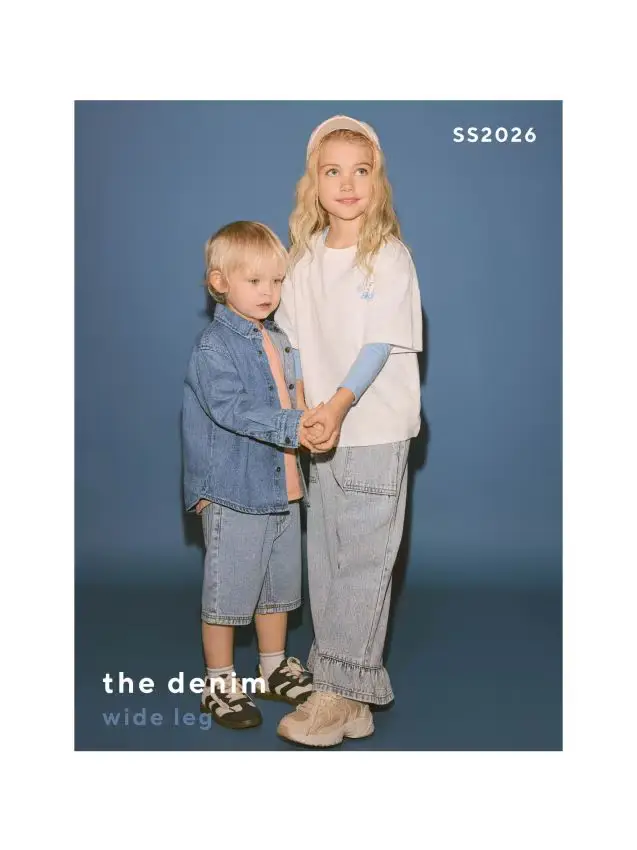 Jeans super wide leg 7/8 - blu