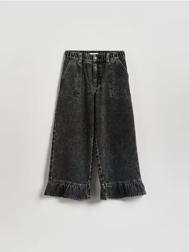 Jeans super wide leg 7/8 - grigio