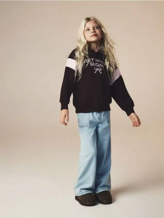 Jeans super wide leg - blu