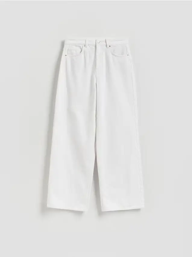 Jeans wide leg - bianco