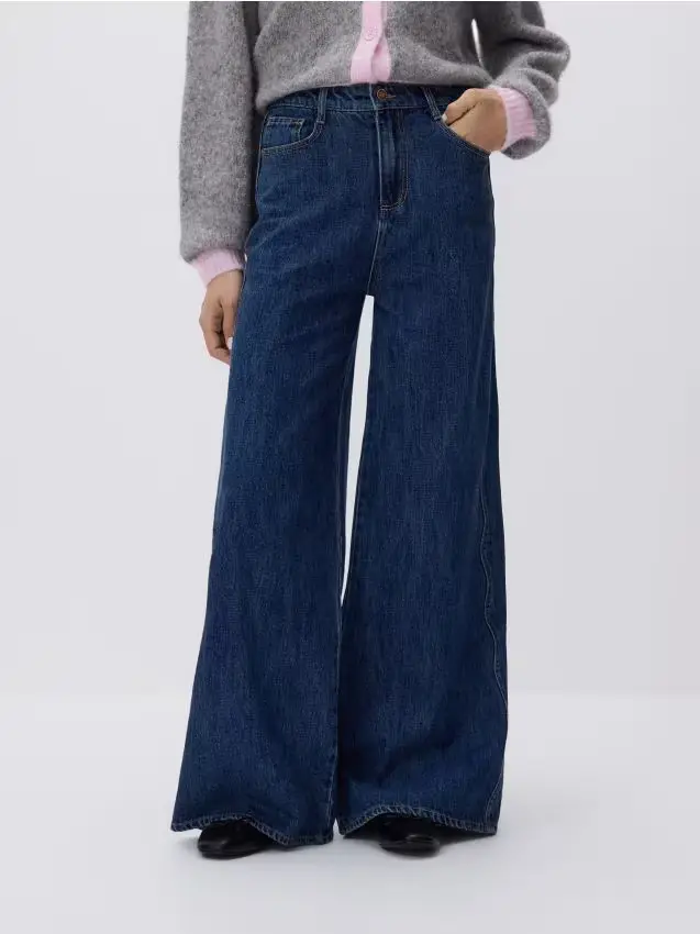 Jeans wide leg - blu