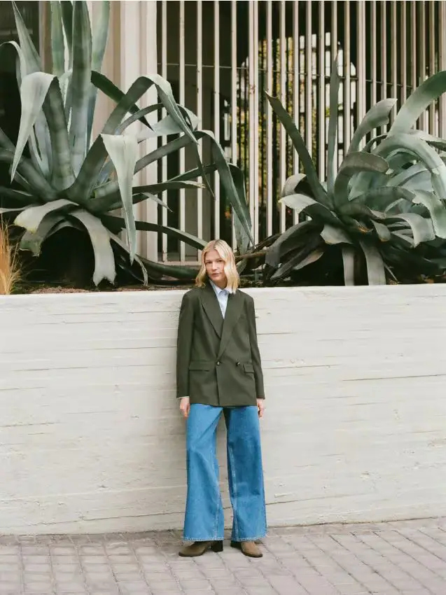 Jeans wide leg - blu