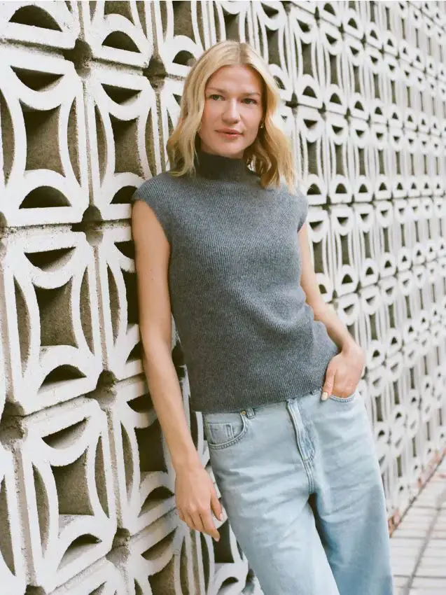 Jeans wide leg - blu