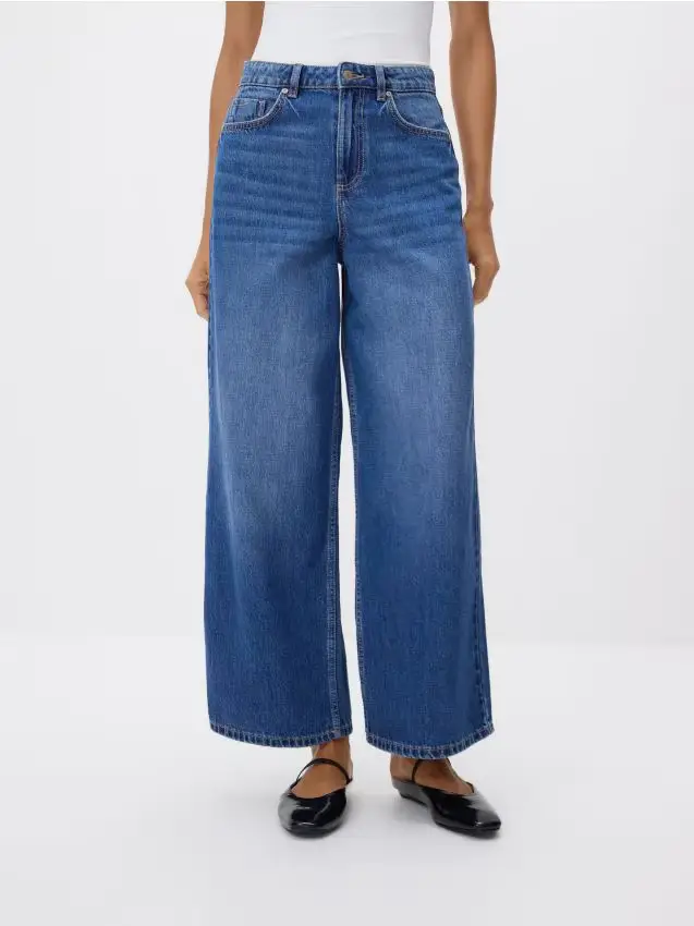 Jeans wide leg - blu
