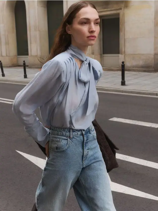 Jeans wide leg - blu