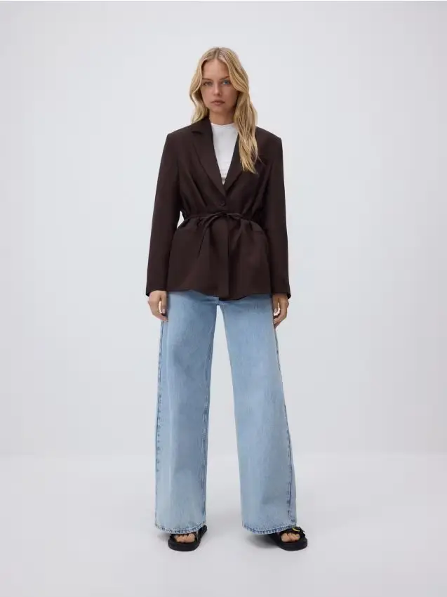 Jeans wide leg - blu