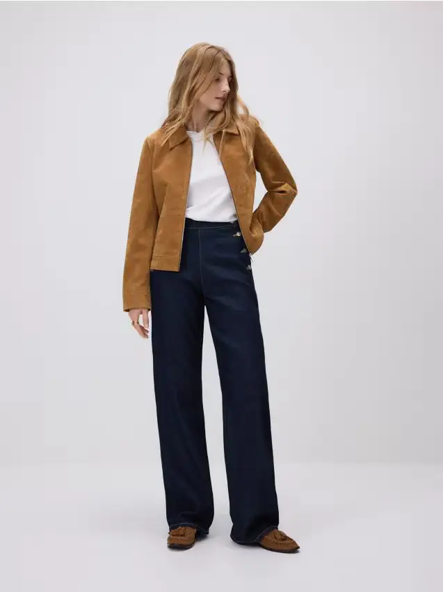 Jeans wide leg - blu scuro