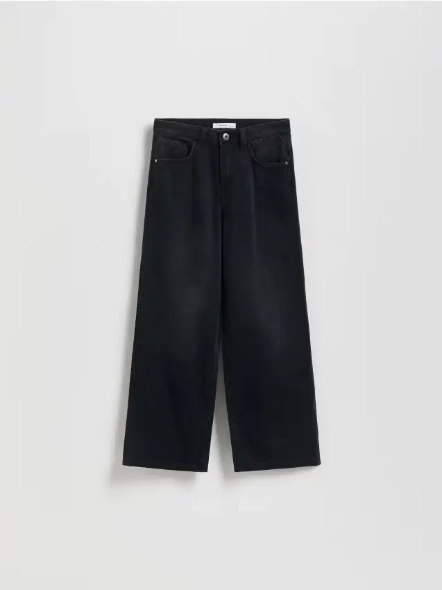 Jeans wide leg - nero