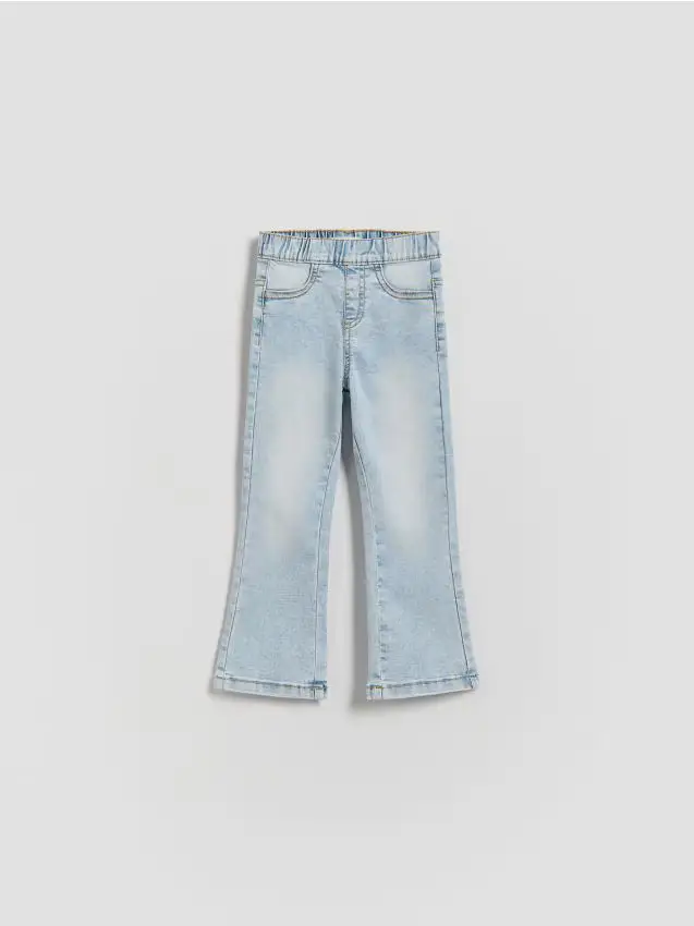 Jeggings flare svasati - blu