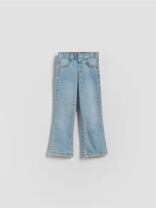 Jeggings flare svasati - blu