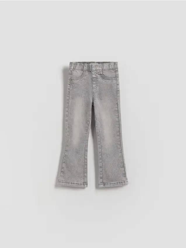 Jeggings flare svasati - grigio chiaro