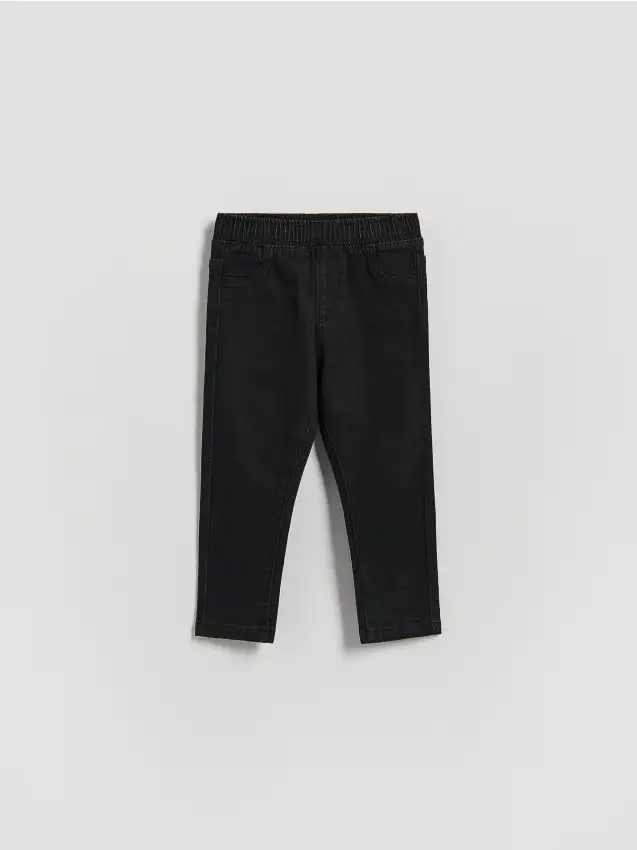 Jeggings in cotone - nero