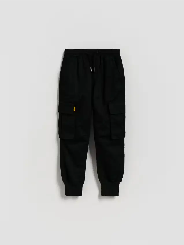 Jogger con tasche - nero