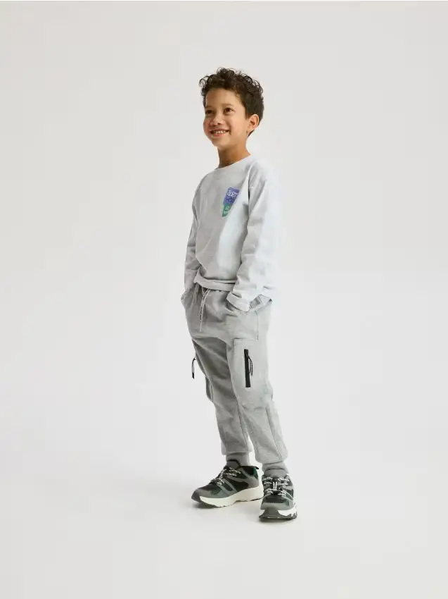 Joggers cargo con tasche - grigio chiaro