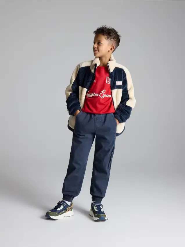 Joggers elasticizzati - blu scuro