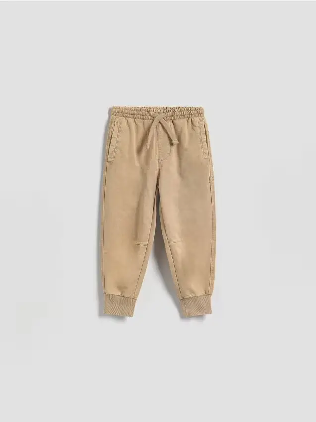 Joggers in cotone - beige