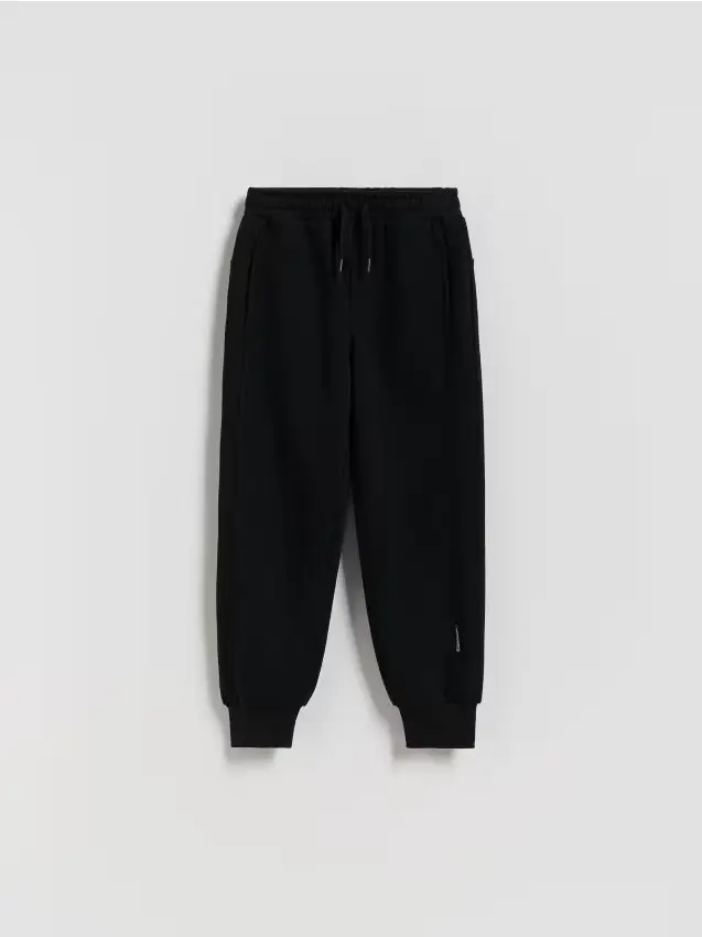 Joggers in cotone felpato - nero