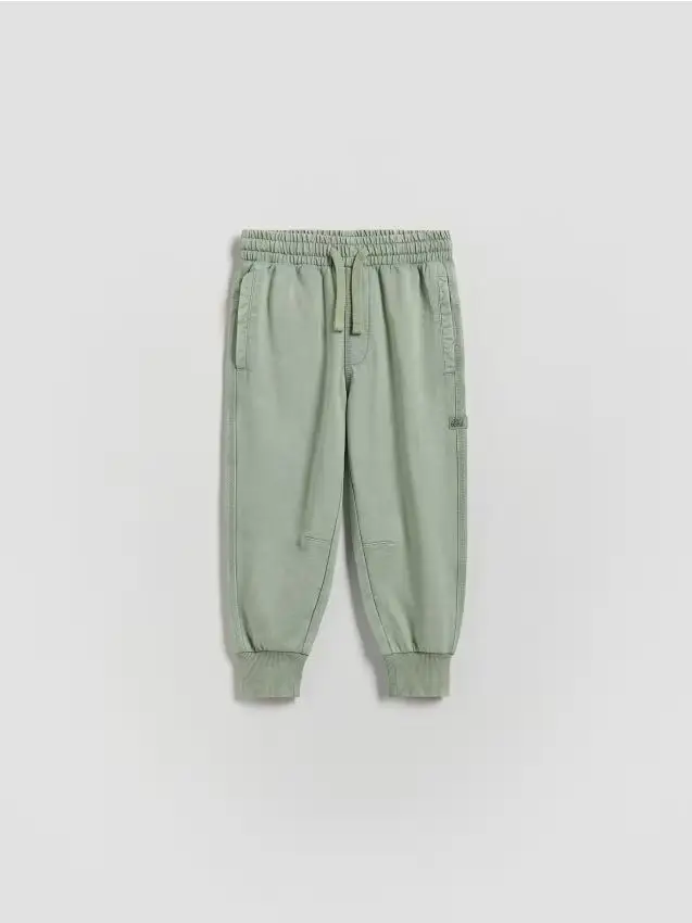Joggers in cotone - verde pallido