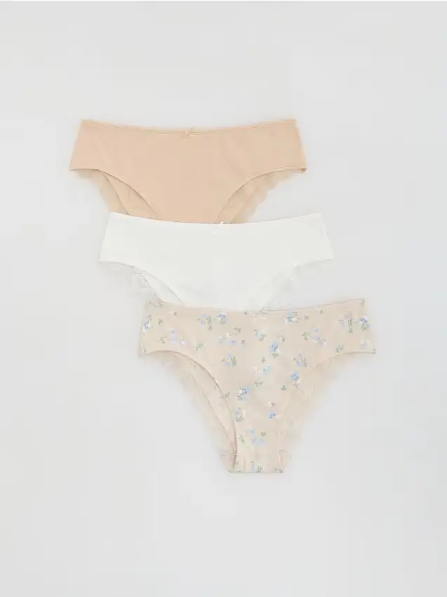 LADIES` BRIEFS MULTI - nude
