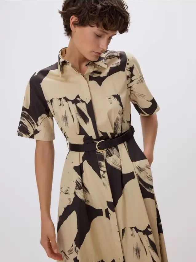 LADIES` DRESS & BELT - multicolore