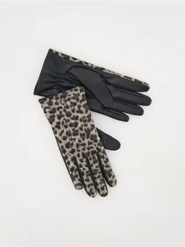 LADIES` GLOVES - grigio medio