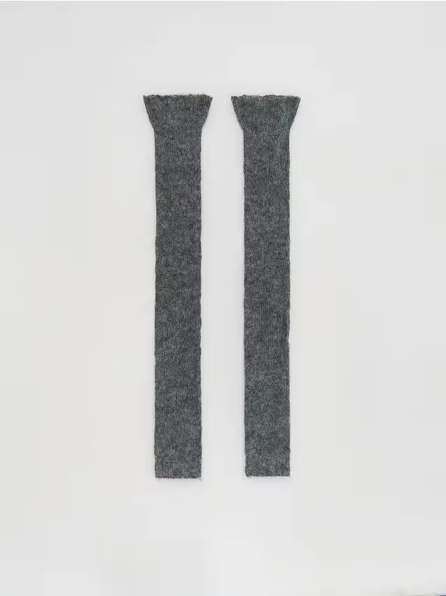 LADIES` LEG WARMERS - grigio medio
