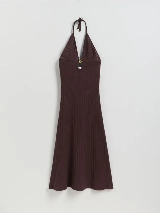 LADIES` PONCHO - marrone scuro