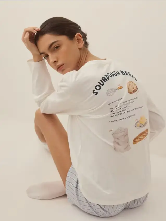 LADIES` PYJAMA - azzurro