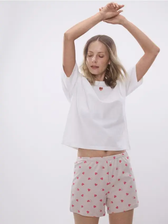 LADIES` PYJAMA - beige