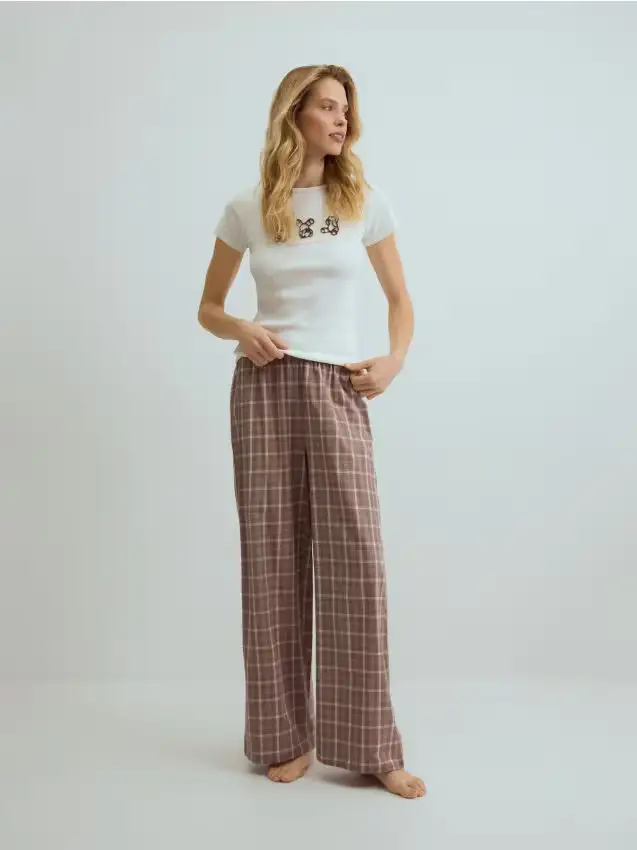 LADIES` PYJAMA - marrone