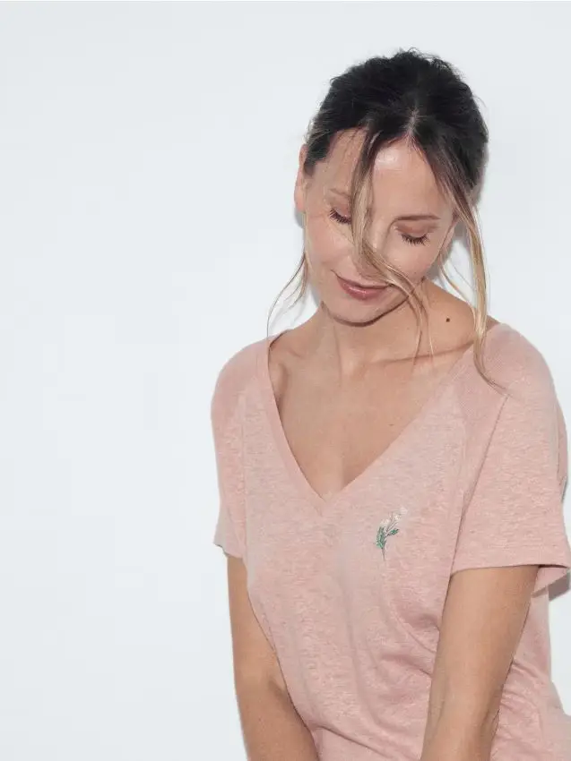 LADIES` PYJAMA - rosa cipria